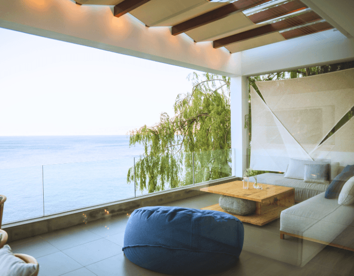 Seaview villa exterior in Crete Greece