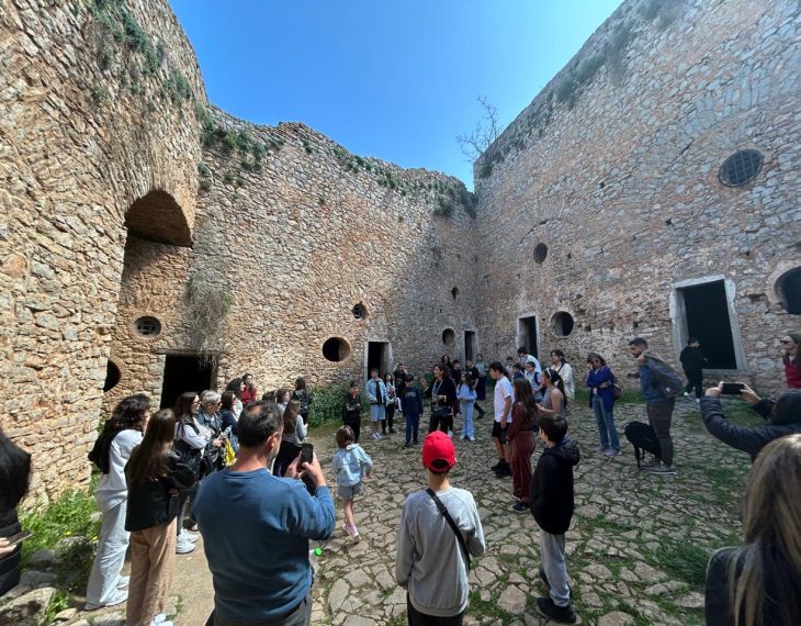 School Visit at historical site in Crete, Greece