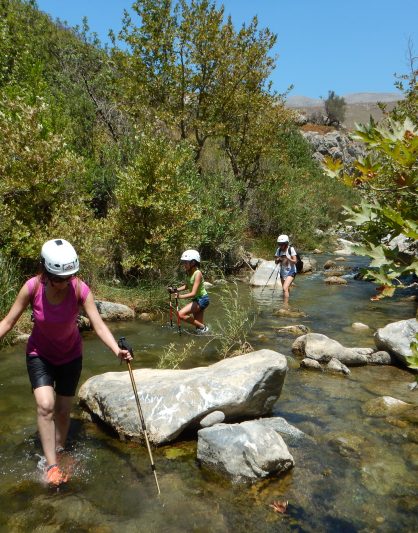 Kourtaliotiko Gorge river trekking with True Cretan