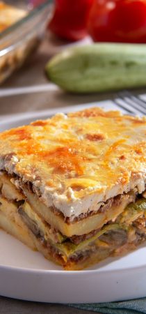 Greek pastitsio food cooking workshop