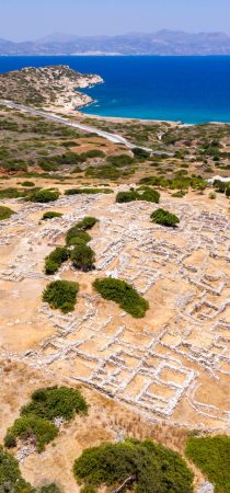 Knossos Archaeological Site aerial view