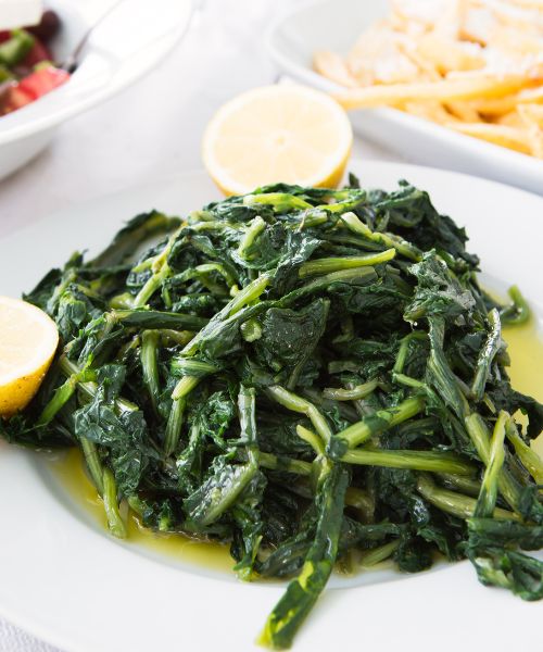Best Cretan Dishes in Winter -boiled wild greens - CV