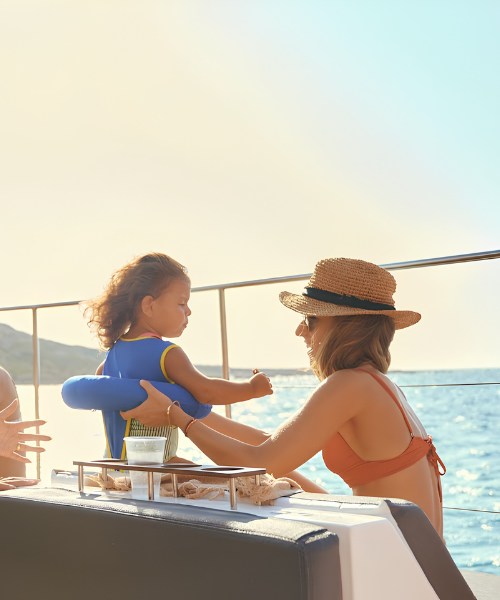 Discover Elafonissi's Pink Sands by Sea _ 6.5-Hour Catamaran Cruise from Paleochora - swimming and snorkeling PA