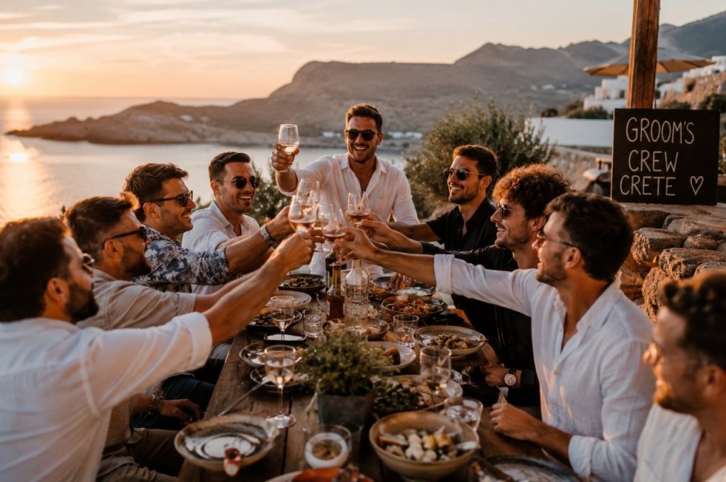 Groom's crew in Crete - bachelor in Crete - A i