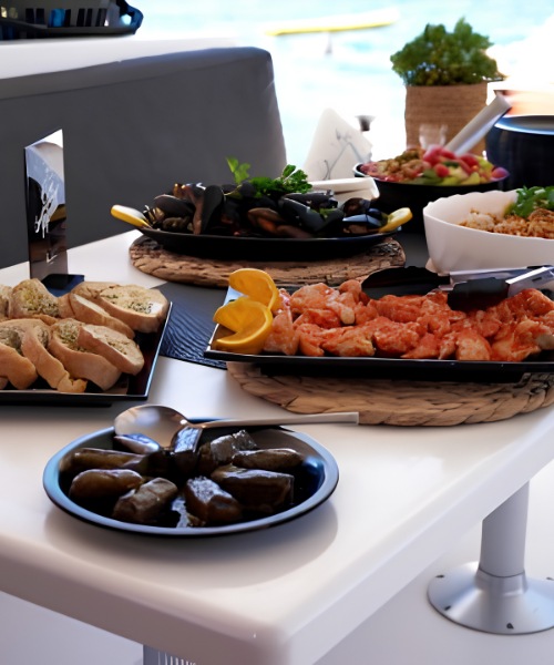 crete Mediterranean meal catamaran cruise - PA